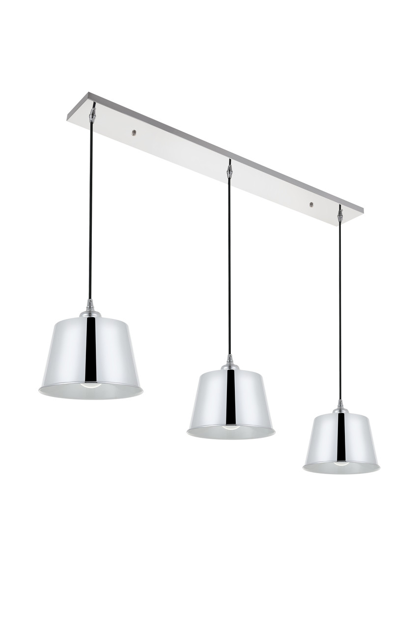 Living District LD4057D40C Nota 3 light chrome Pendant