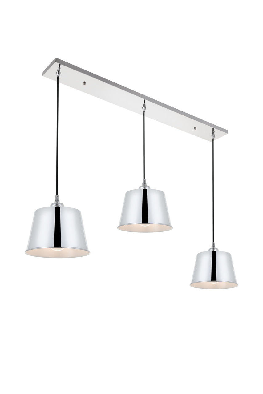 Living District LD4057D40C Nota 3 light chrome Pendant