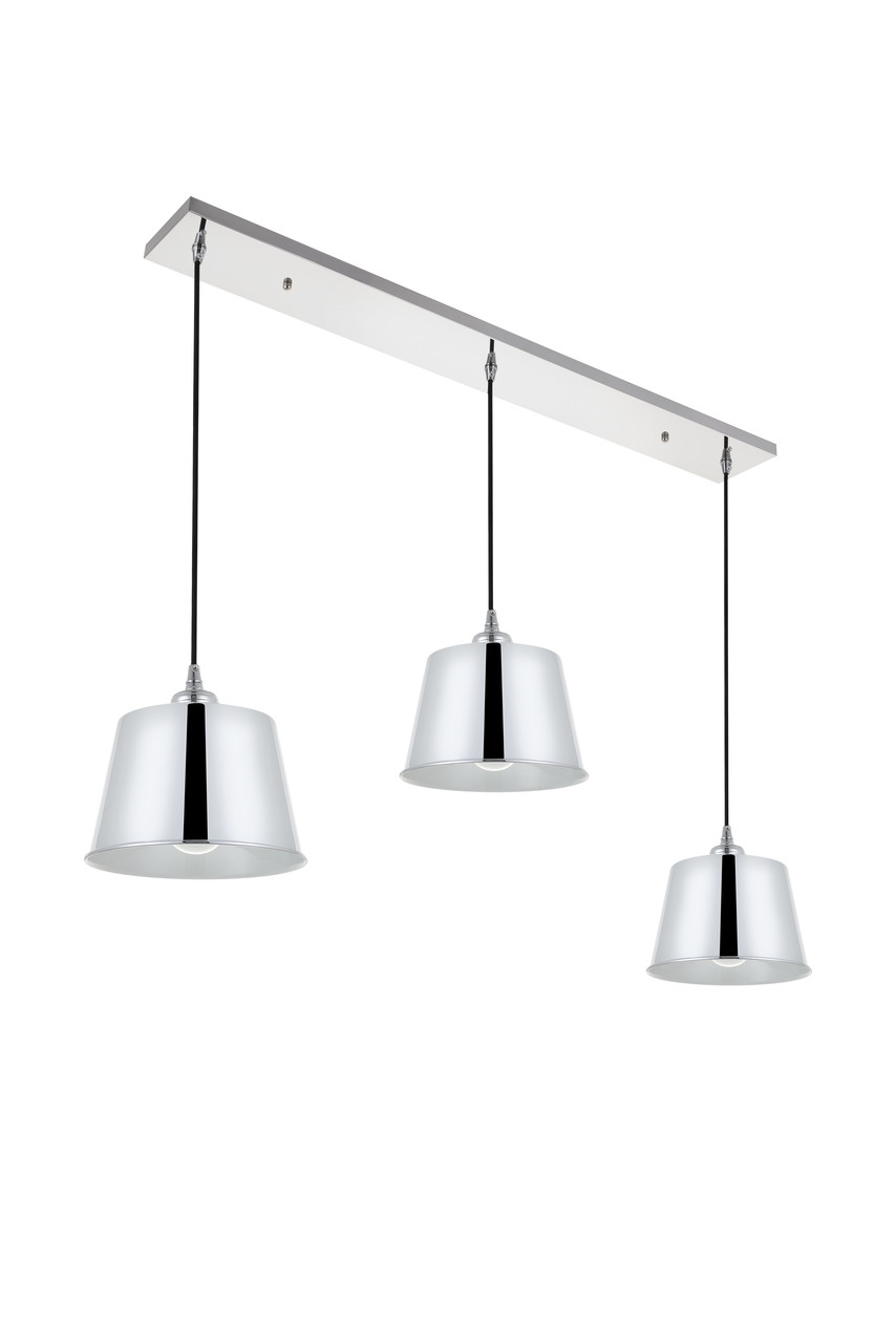 Living District LD4057D40C Nota 3 light chrome Pendant