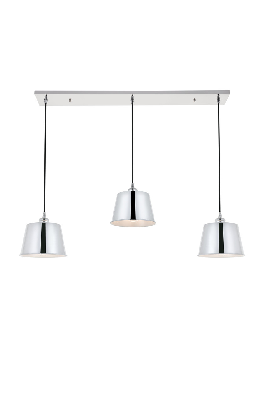 Living District LD4057D40C Nota 3 light chrome Pendant