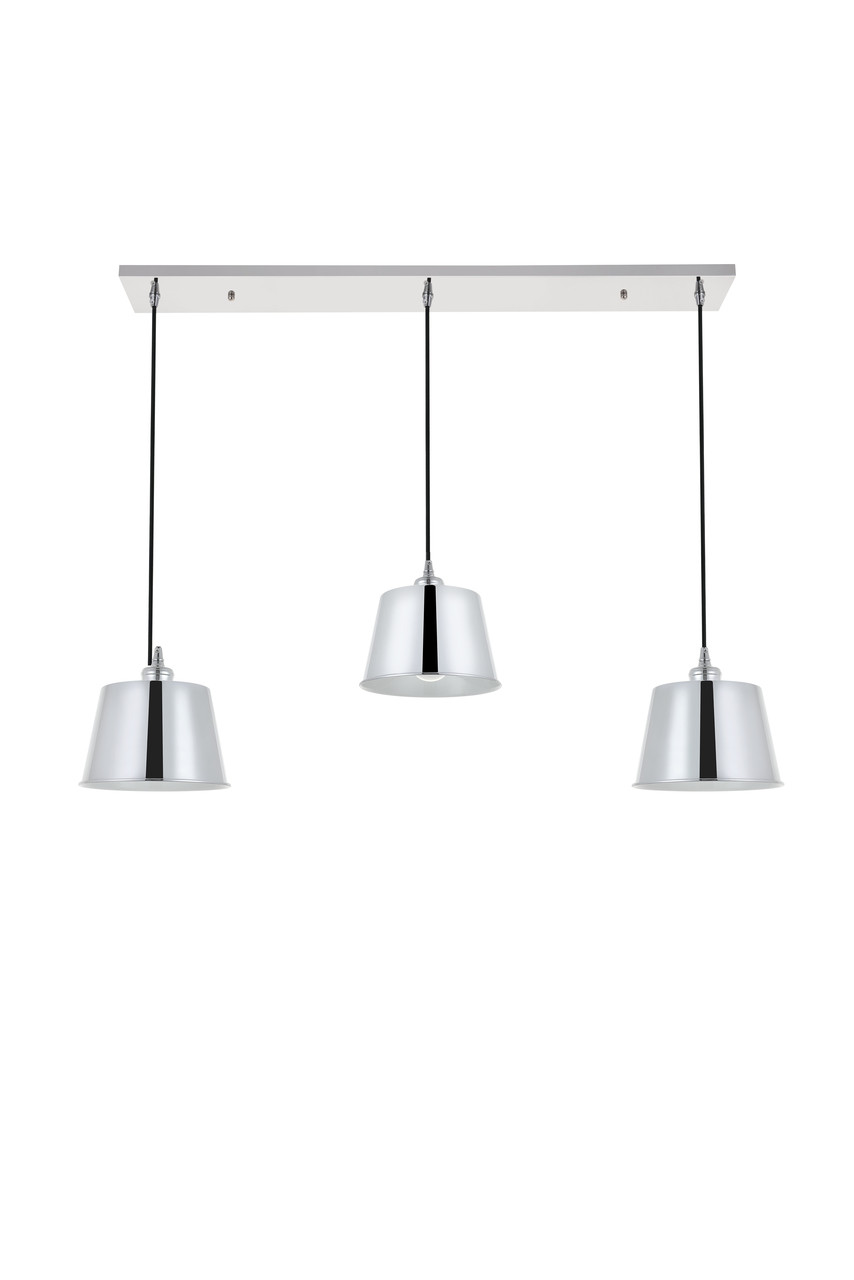 Living District LD4057D40C Nota 3 light chrome Pendant