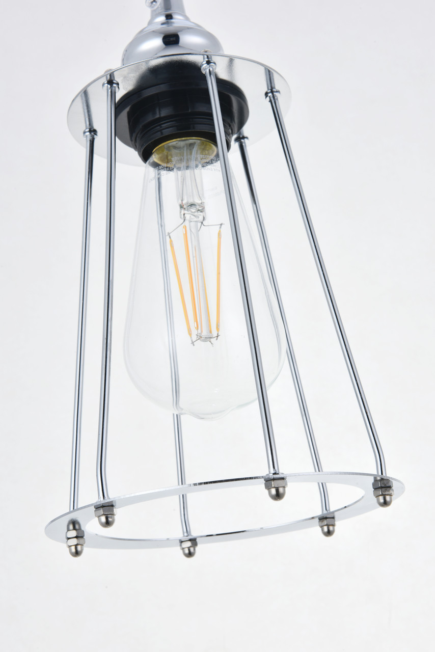 Living District LD4047D16C Auspice 3 light chrome Pendant