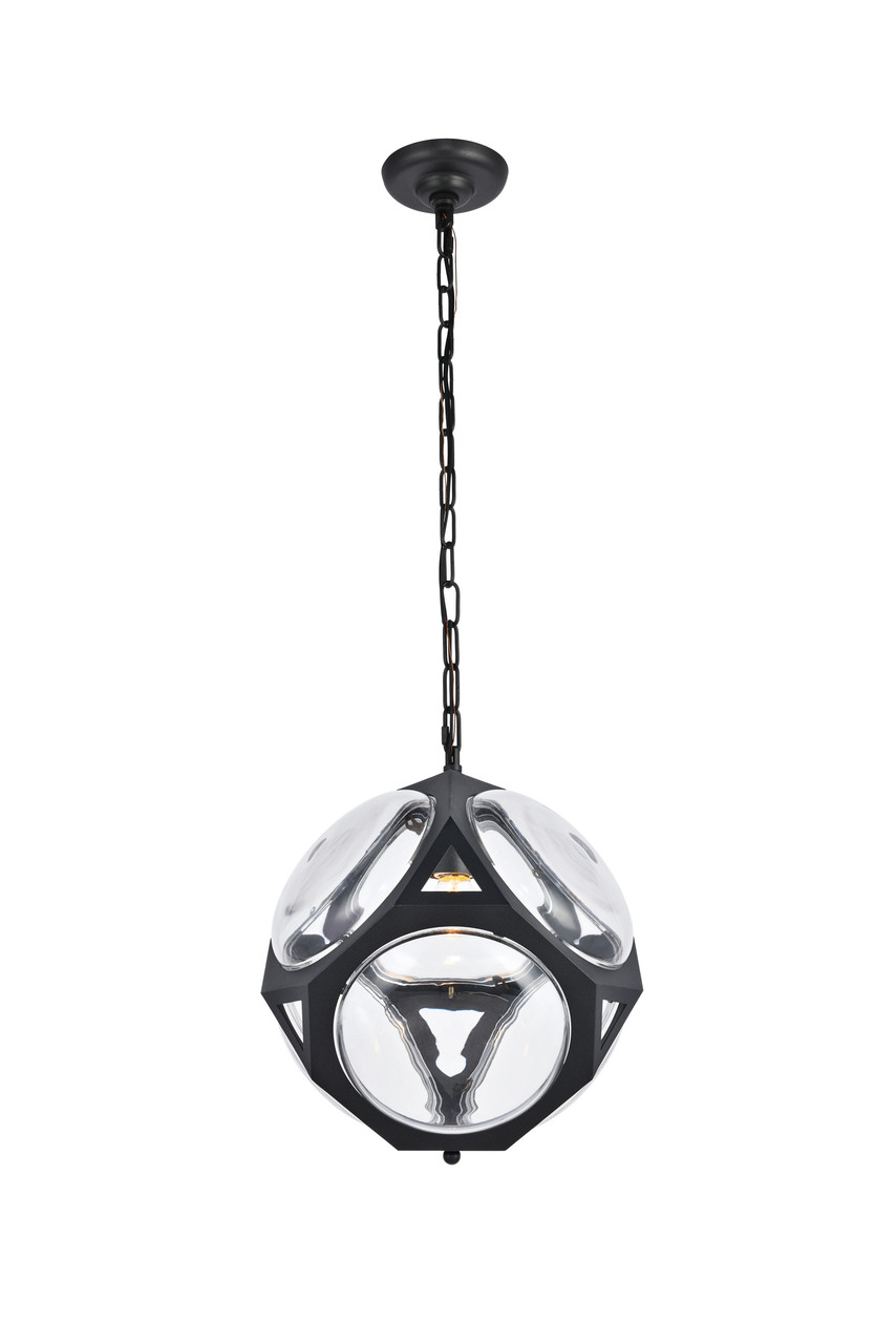 Urban Classic 1710D12FB Vega 1 light in Flat Black Pendant