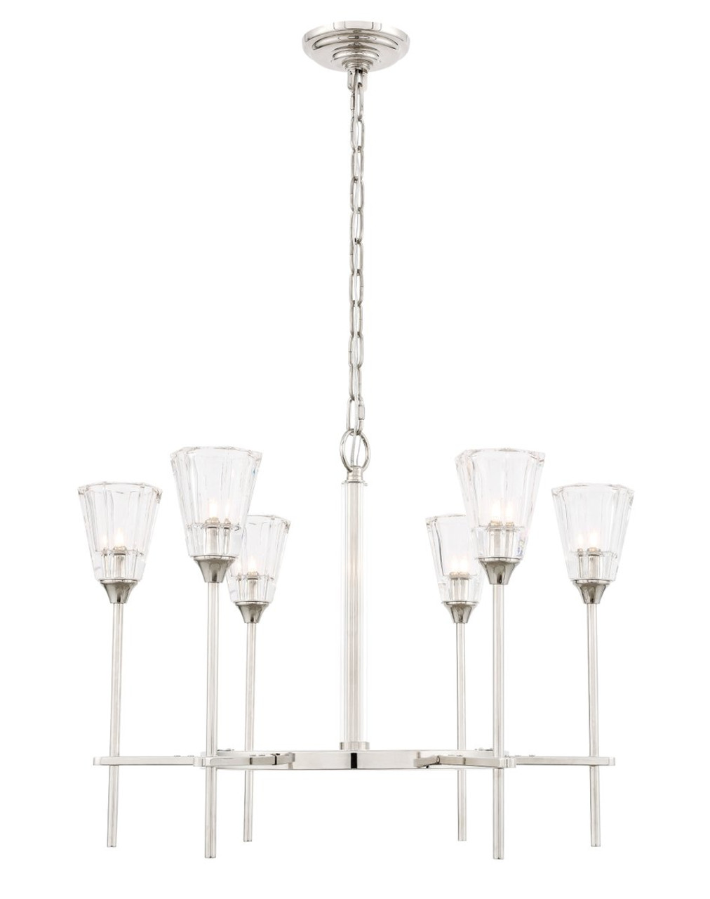 Urban Classic 1552D26PN Soiree 6 light polished Nickel Pendant