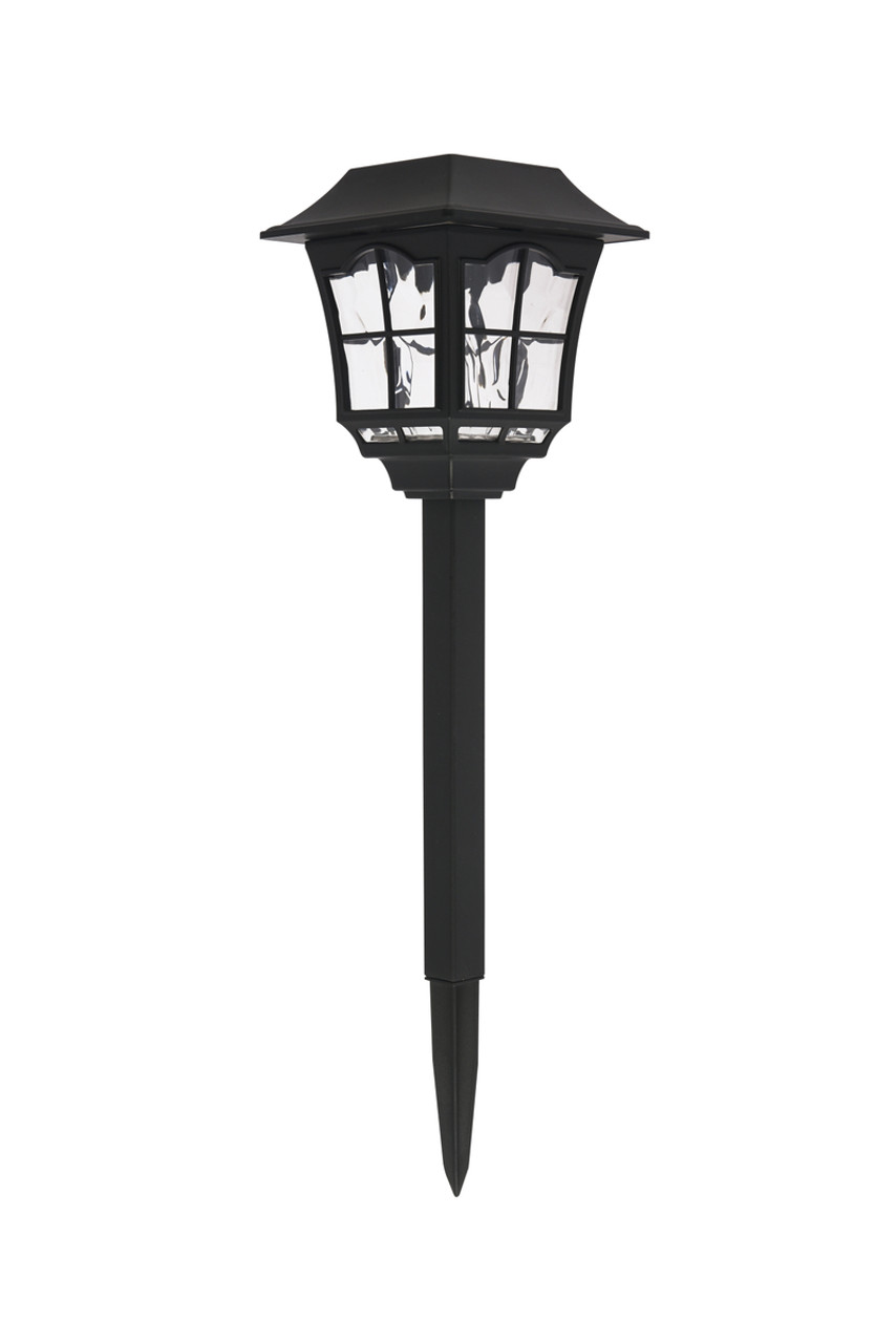 Living District LDOD3001-6PK Outdoor black LED 3000K pathway light in pack of 6