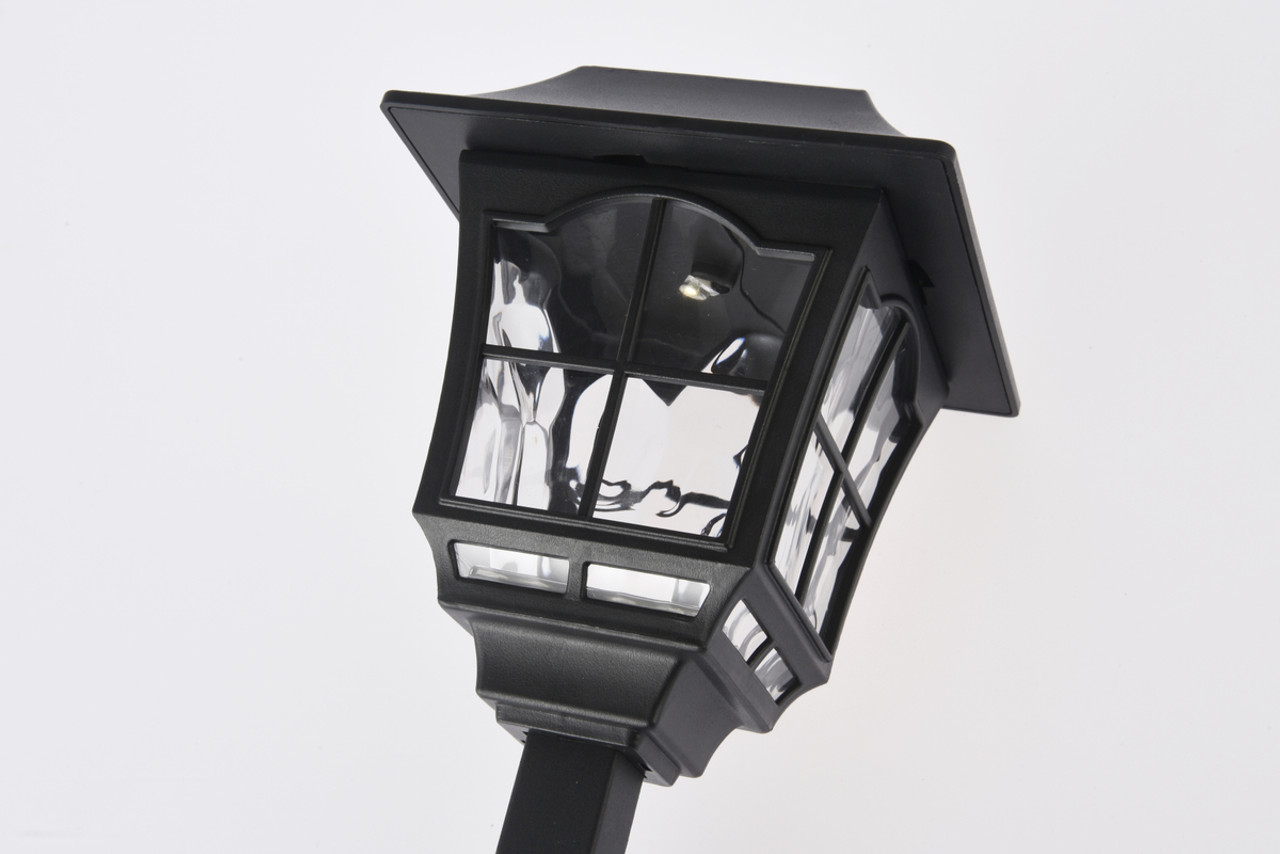Living District LDOD3001-6PK Outdoor black LED 3000K pathway light in pack of 6