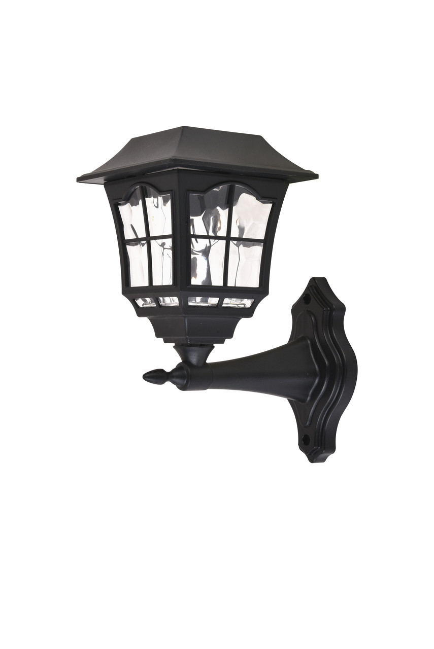 Living District LDOD3006-4PK Outdoor black LED 3000K wall light in pack of 4