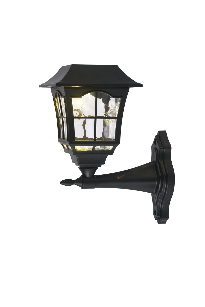 Living District LDOD3006-4PK Outdoor black LED 3000K wall light in pack of 4