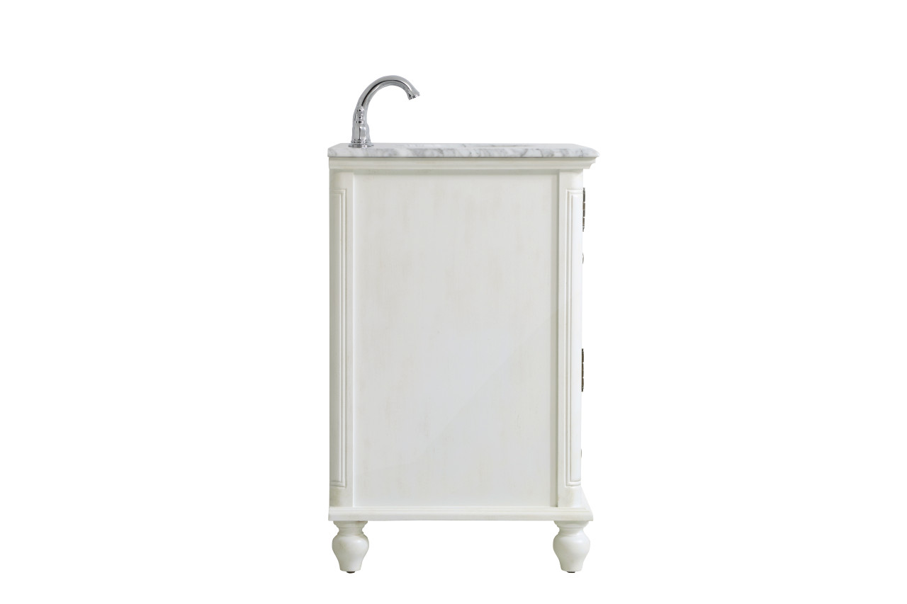 Elegant Decor VF30530AW Rhodes 30 inch Single Bathroom Vanity in Antique White