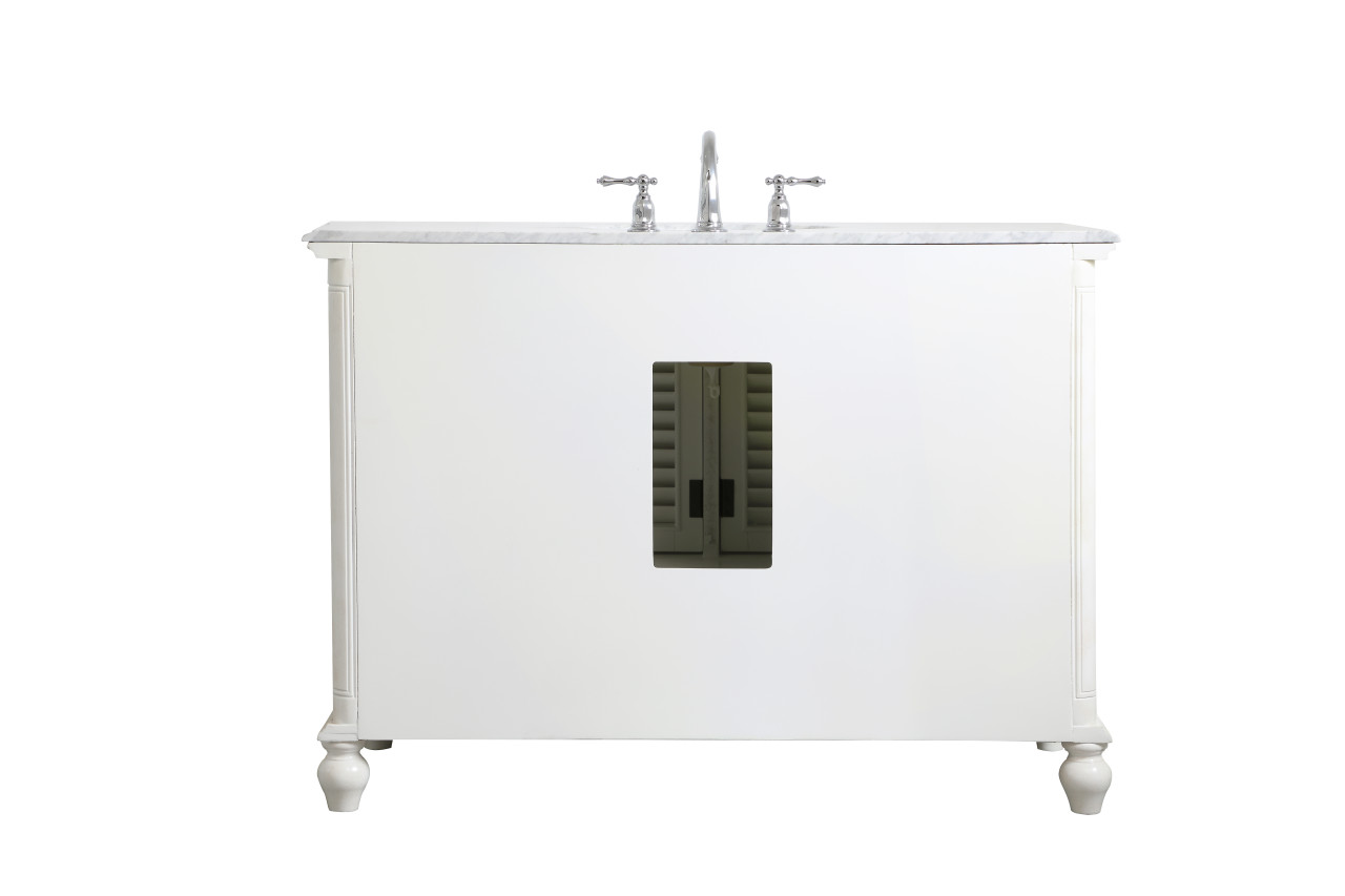 Elegant Decor VF30548AW Rhodes 48 inch Single Bathroom Vanity in Antique White