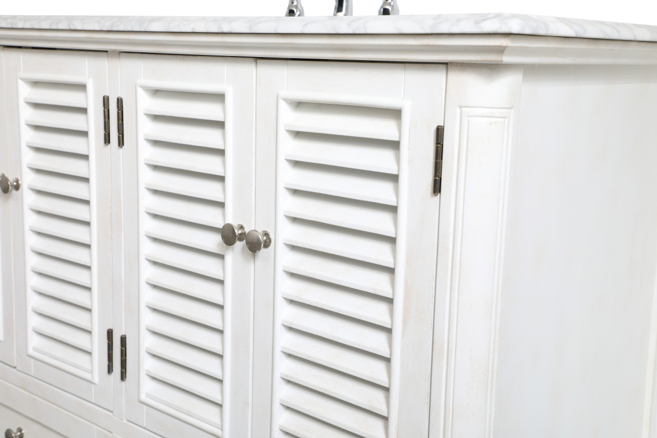 Elegant Decor VF30548AW Rhodes 48 inch Single Bathroom Vanity in Antique White