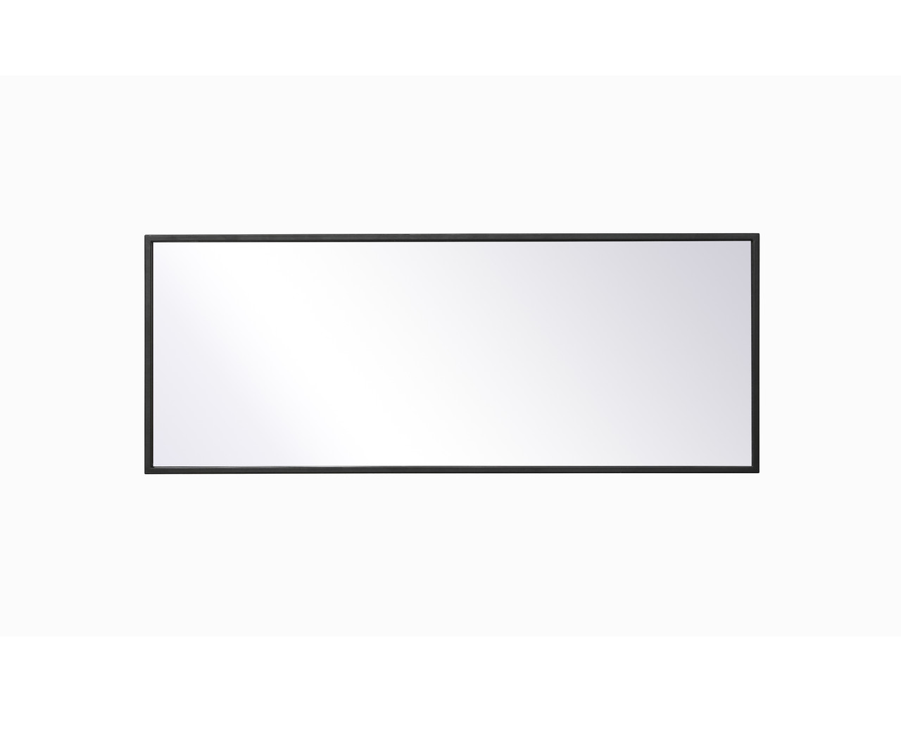 Elegant Decor MR41436BK Eternity Metal frame rectangle mirror 14 inch in Black