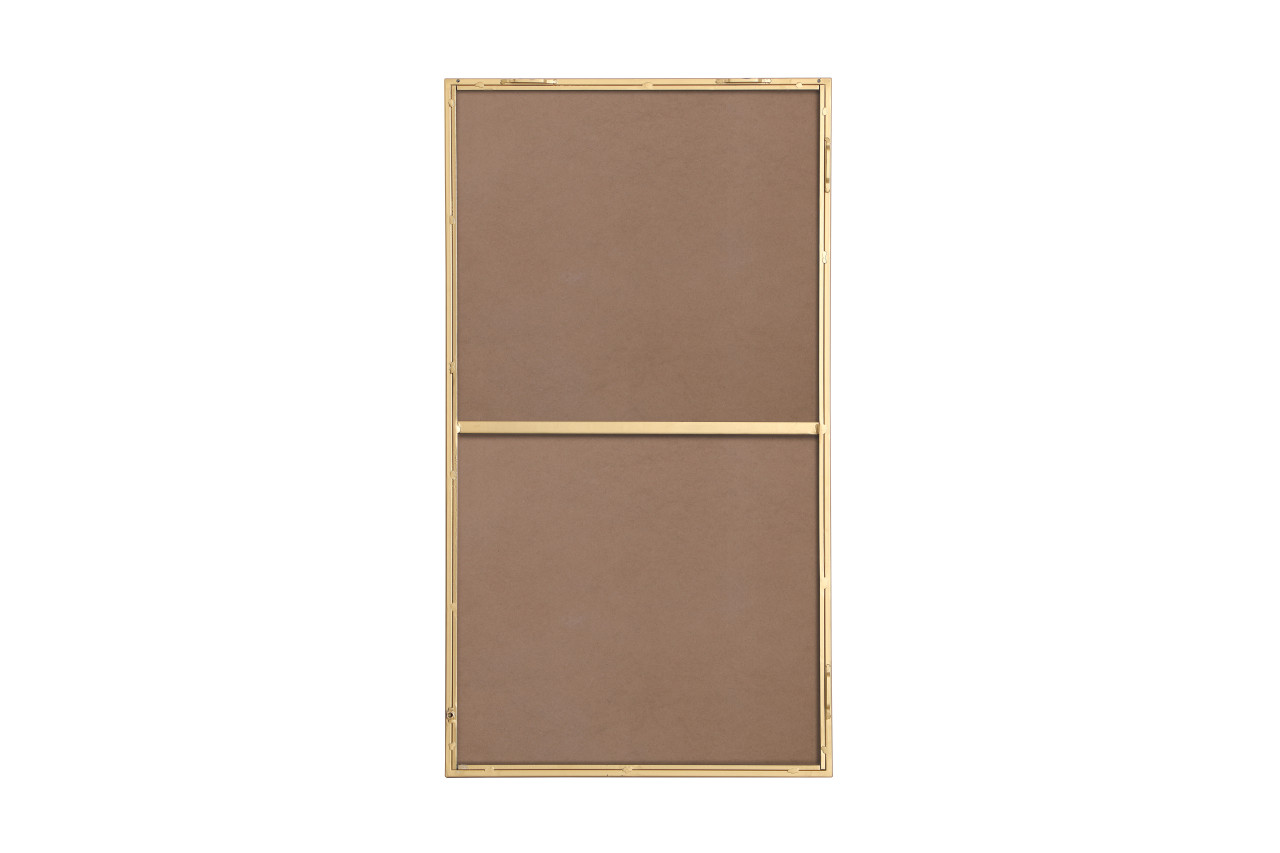 Elegant Decor MR42036BR Eternity Metal frame rectangle mirror 20 inch in Brass