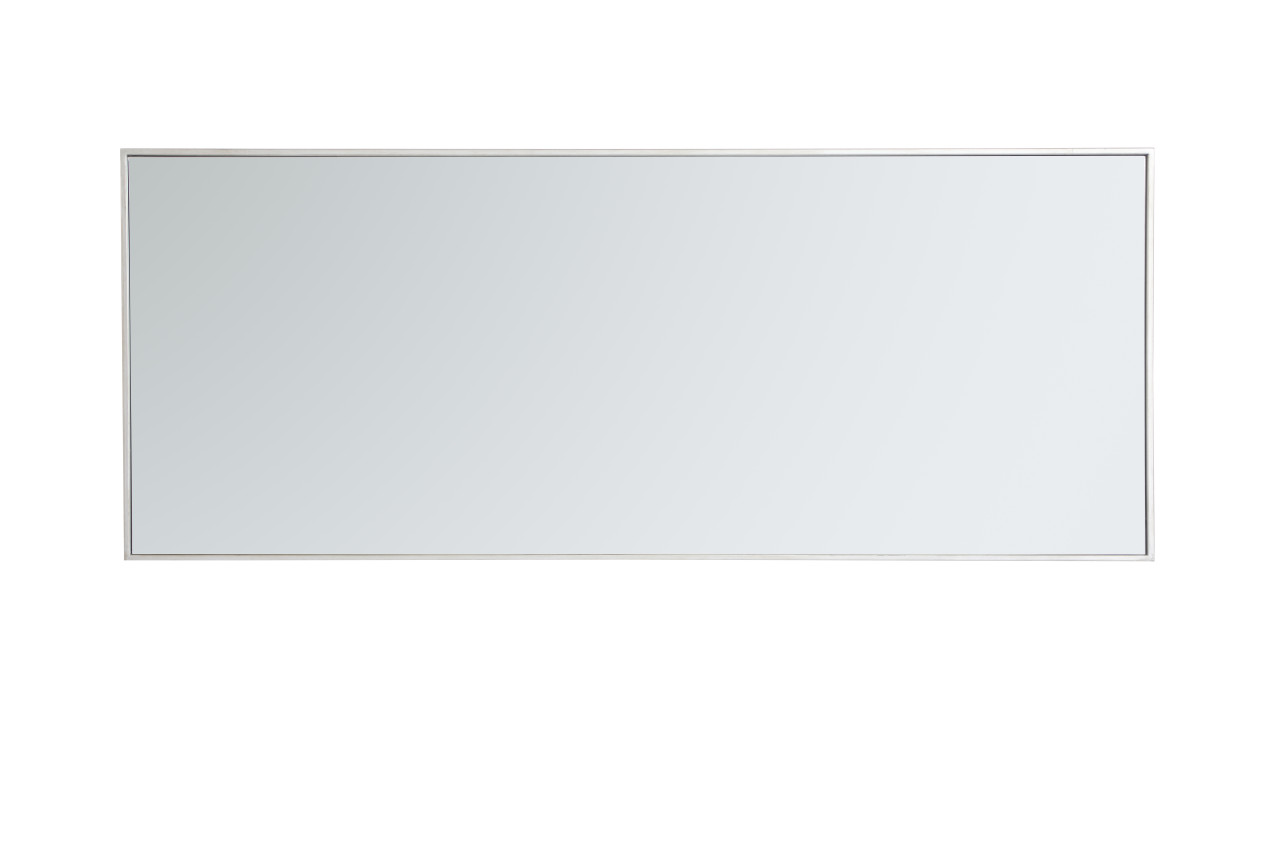 Elegant Decor MR42460S Eternity Metal frame rectangle mirror 24 inch in Sliver