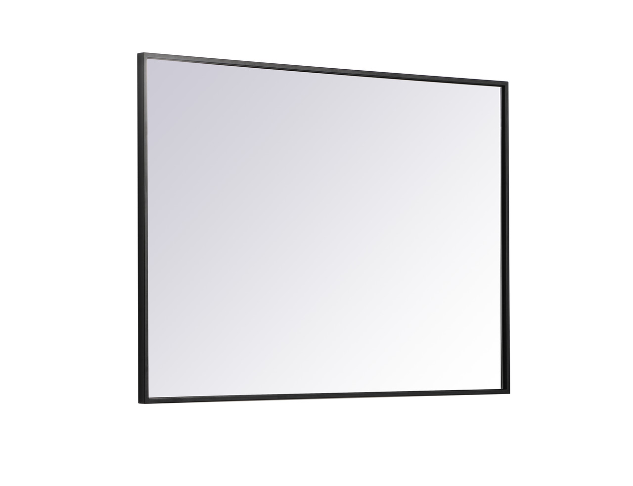 Elegant Decor MR42736BK Eternity Metal frame rectangle mirror 27 inch in Black