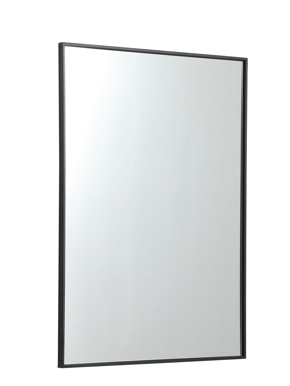 Elegant Decor MR43040BK Eternity Metal frame rectangle mirror 30 inch in Black