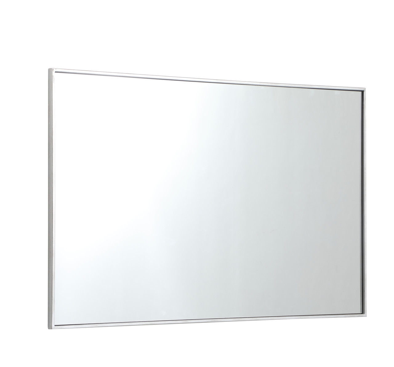 Elegant Decor MR43048S Eternity Metal frame rectangle mirror 30 inch in Sliver