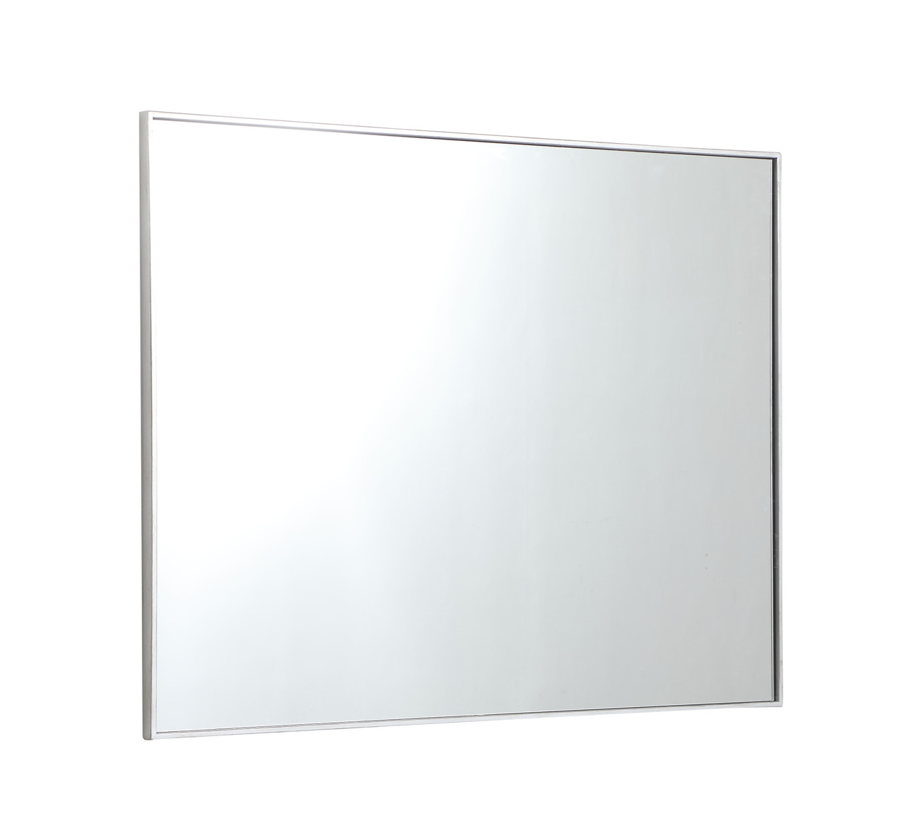 Elegant Decor MR43648S Eternity Metal frame rectangle mirror 36 inch in Sliver