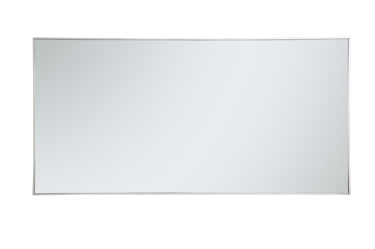 Elegant Decor MR43672S Eternity Metal frame rectangle mirror 36 inch in Sliver