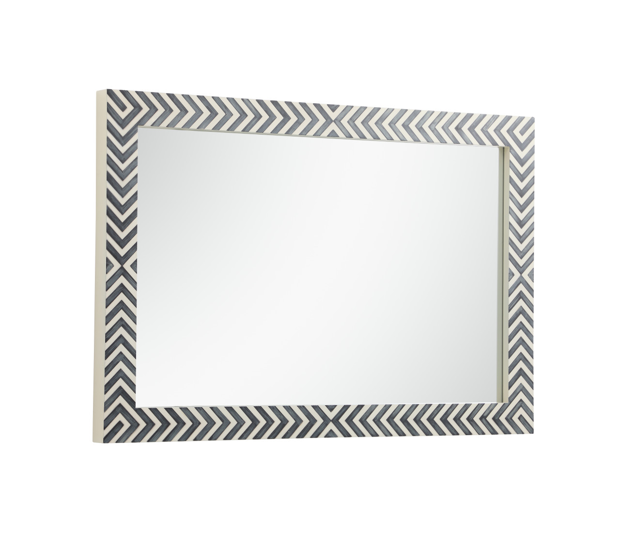 Elegant Decor MR52842 Colette Rectangle mirror 28 inch in Chevron