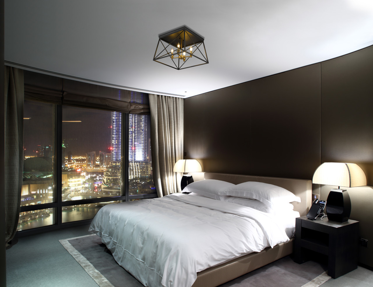 Z-LITE 447F18-MB-OBR Trestle 4 Light Flush Mount,Matte Black + Olde Brass Z-LITE 447F18-MB-OBR Trestle 4 Light Flush Mount,Matte Black + Olde Brass