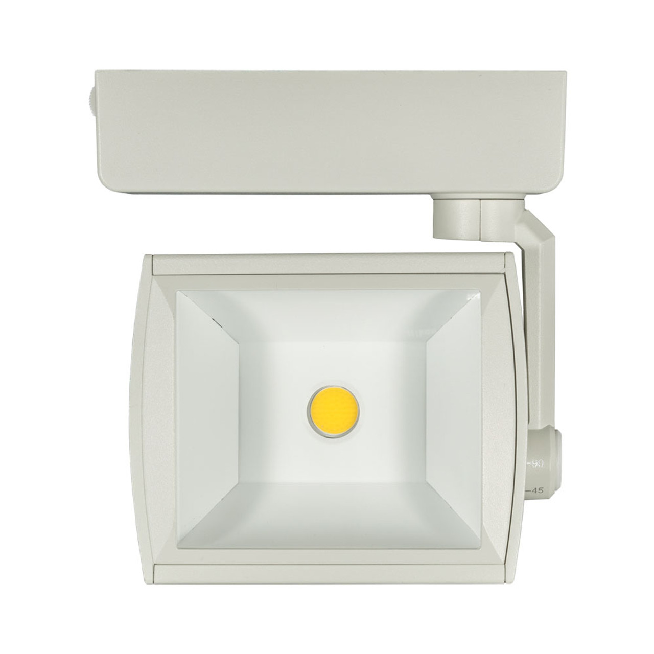 JESCO 1-Light LED 30W WALL WASH/FLOOD H-Track Head Fixture 4000K in White