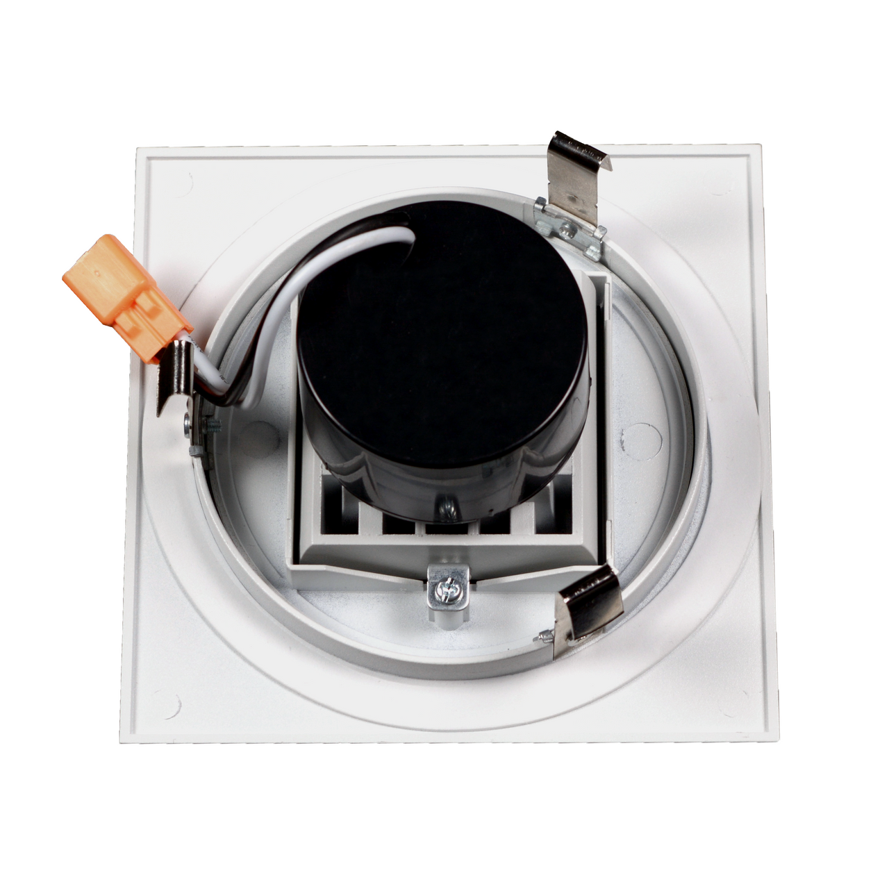 NICOR DQR4MA11202KWH 4-inch White Square Multi-Adjustable Recessed LED Downlight, 2700K