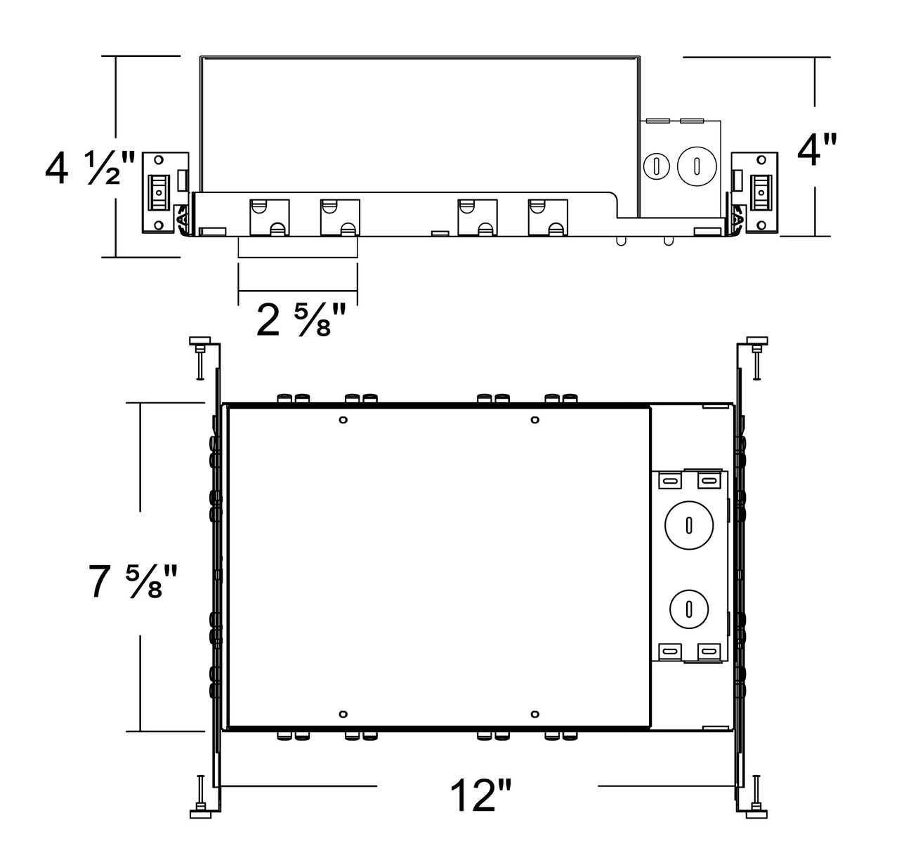 NICOR 12300A-LED 2 in. IC-Rated Airtight New Construction LED Housing, 120-277V