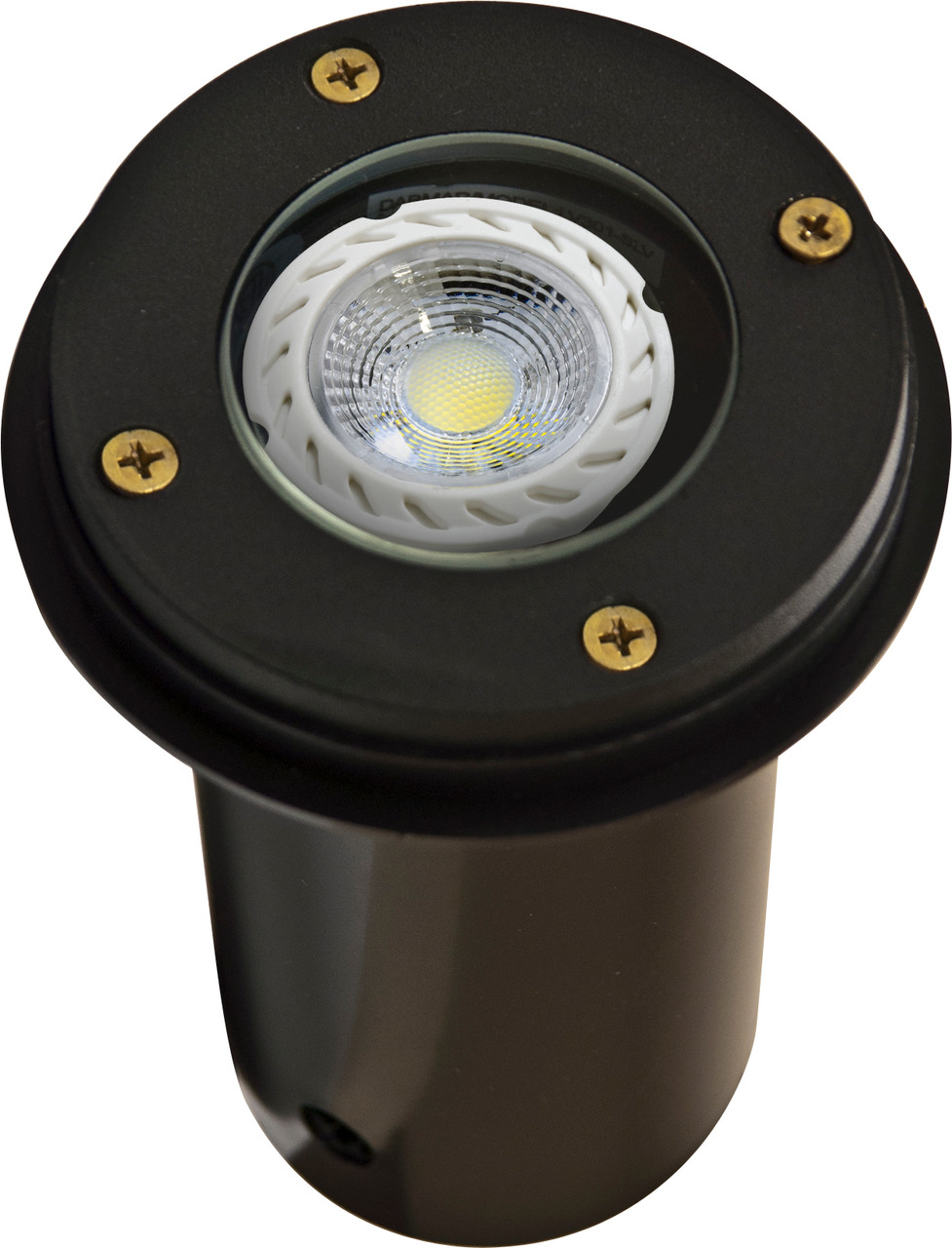 DABMAR LIGHTING LV301-LED7-B-SLV WELL LIGHT W/O GRILL W/PVC SLEEVE 7W LED MR16 12V, Black