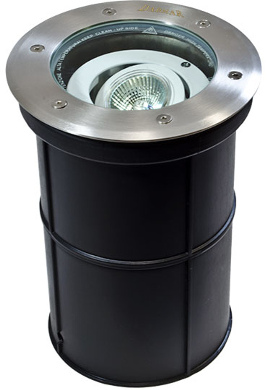 DABMAR LIGHTING LV312-LED5 SS WELL LIGHT W/ADJUSTABLE LAMP 5W LED MR16 12V, Stainless Steel