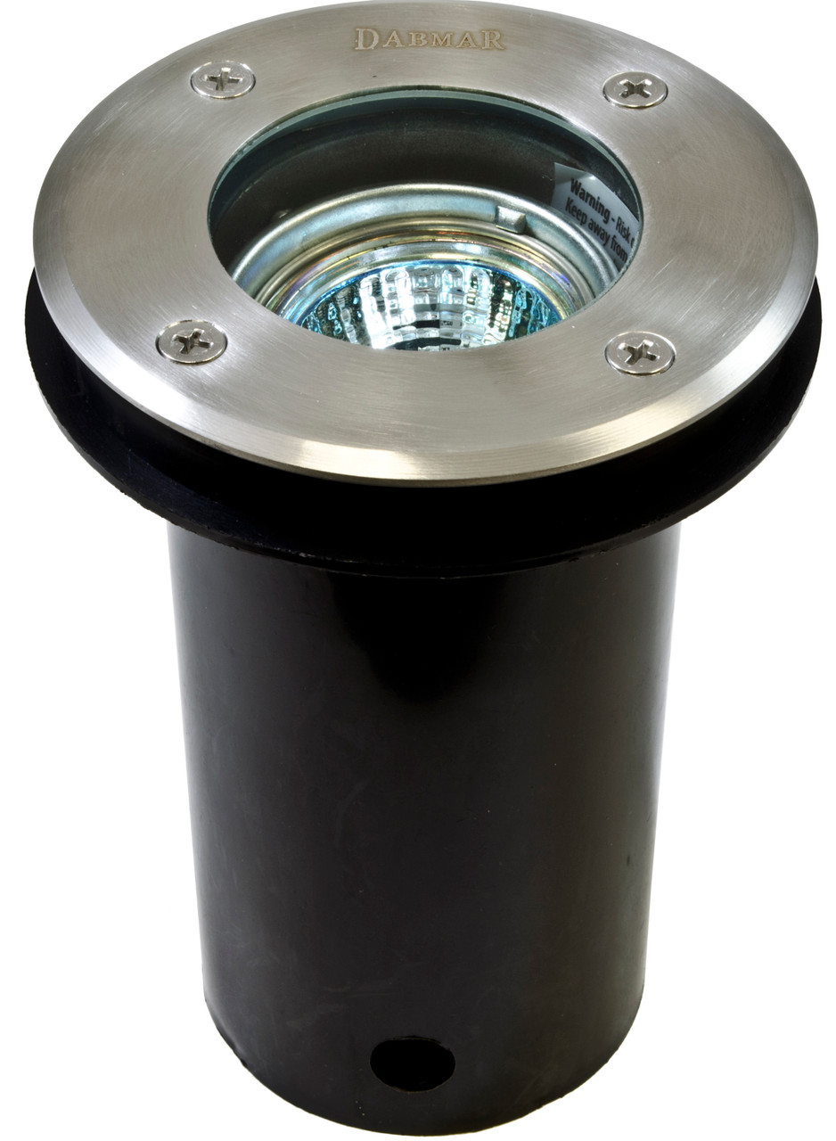 DABMAR LIGHTING LV314-LED7-SS WELL LIGHT W/O GRILL ADJUSTABLE 7W LED MR16 12V, Stainless Steel