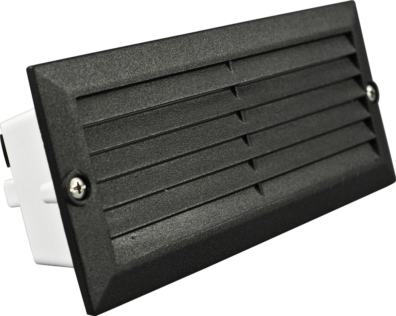 DABMAR LIGHTING LV-LED600-B STEP LIGHT LOUVERED DOWN 2 X 2.5w JC-LED 30 LEDS 12V, Black