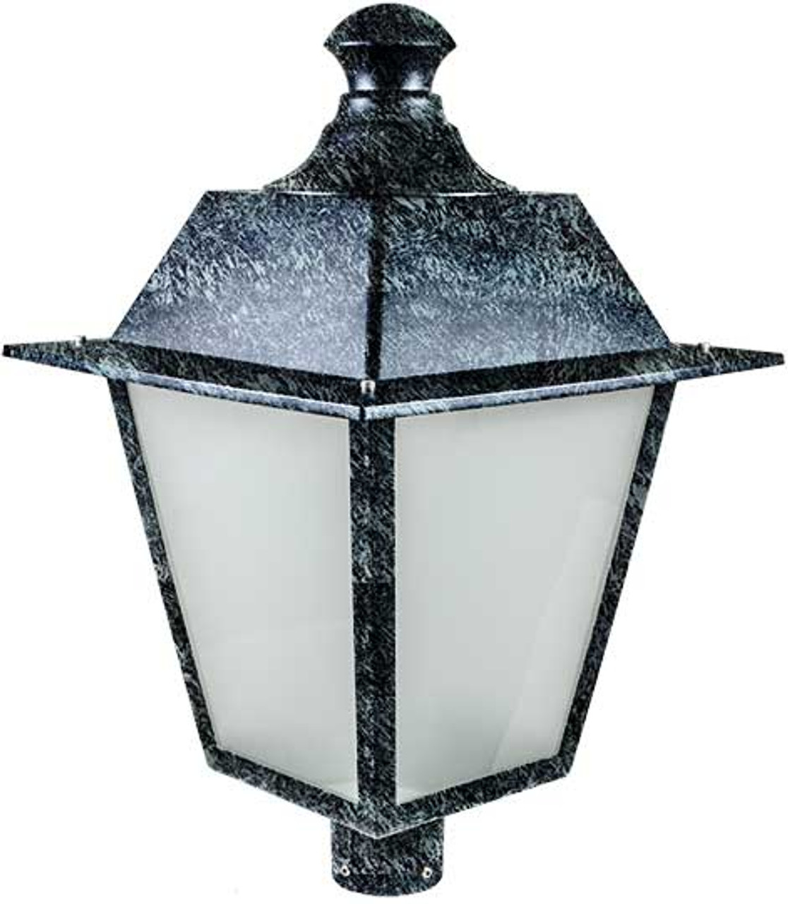 DABMAR LIGHTING GM224-LED16-VG LARGE POST TOP FIXTURE W/FROSTED GLASS LED 16W 120V, VERDE GREEN