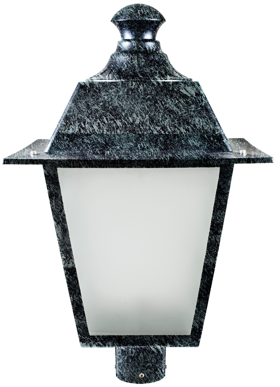 DABMAR LIGHTING GM224-LED16-VG LARGE POST TOP FIXTURE W/FROSTED GLASS LED 16W 120V, VERDE GREEN