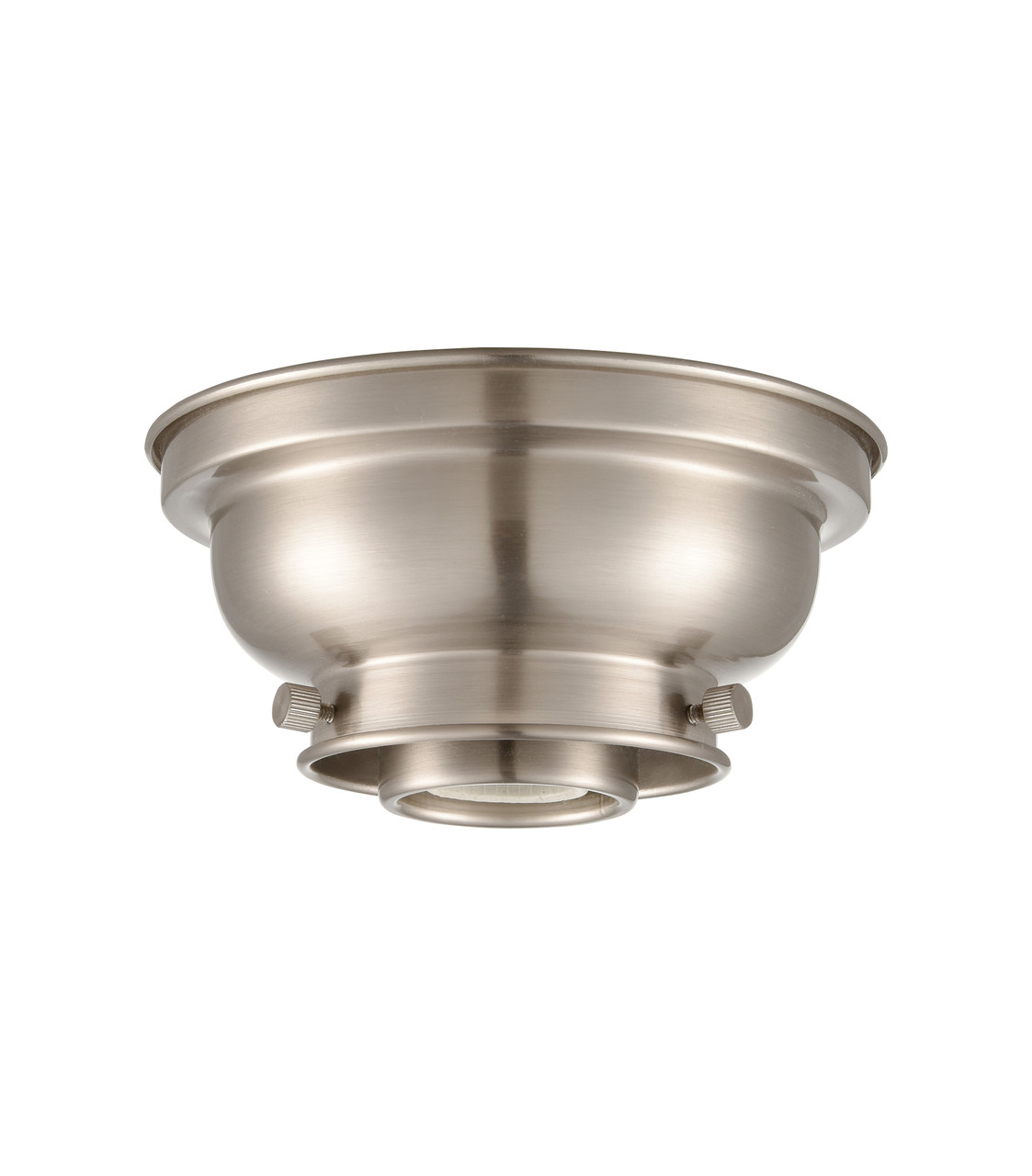 INNOVATIONS LIGHTING 623-1F-SN-G184S-LED Small Canton 1 Light Flush Mount, Brushed Satin Nickel