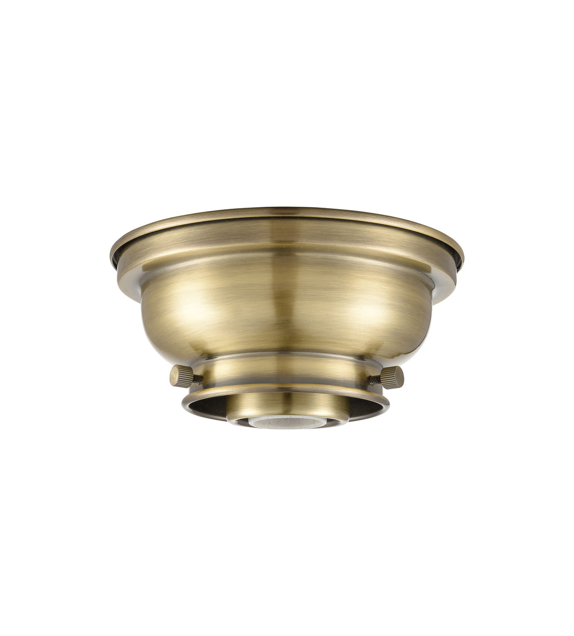 INNOVATIONS LIGHTING 623-1F-AB-G184S-LED Small Canton 1 Light Flush Mount, Antique Brass