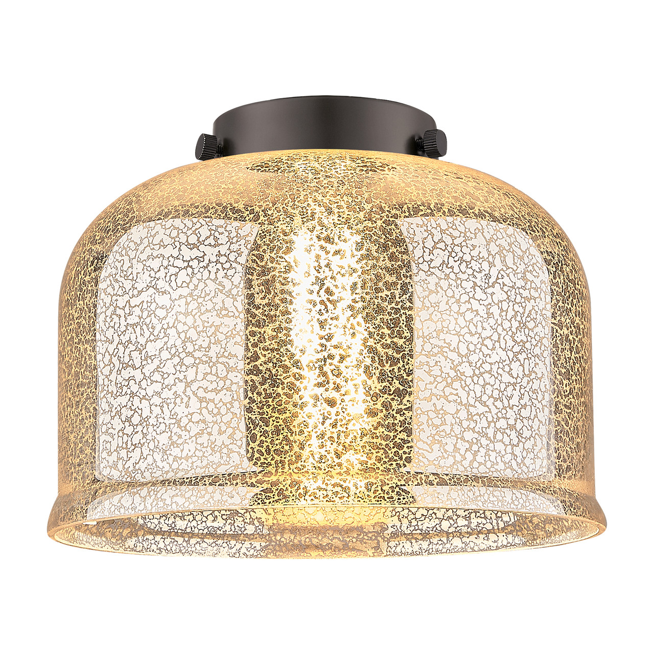 INNOVATIONS LIGHTING 623-1F-BK-G78 Large Bell 1 Light Flush Mount, Matte Black