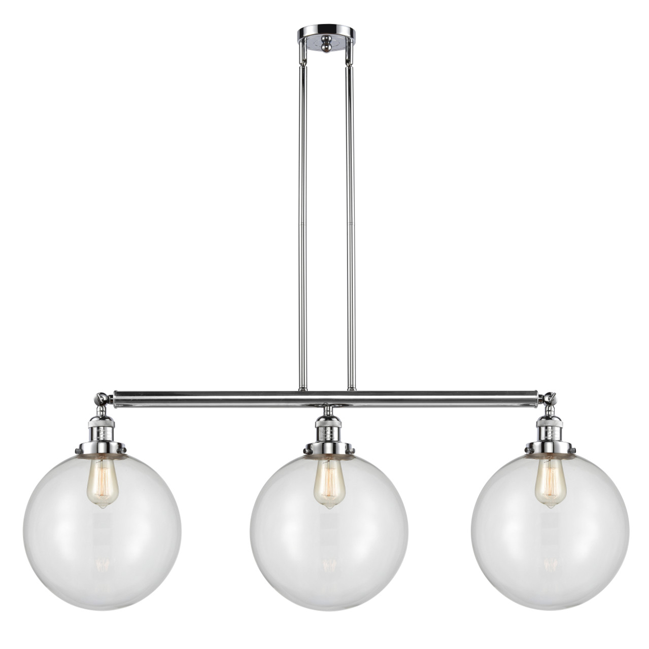 INNOVATIONS LIGHTING 213-PC-G202-12-LED XX-Large Beacon 3 Light Island Light, Polished Chrome