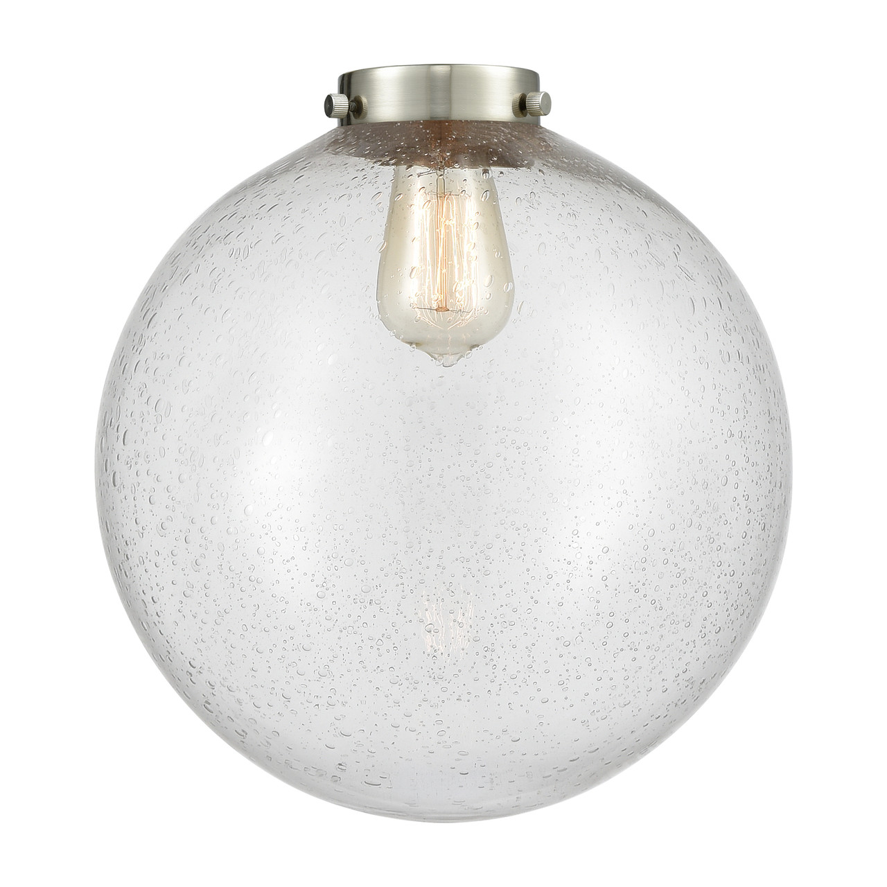 INNOVATIONS LIGHTING 284-1C-SN-G204-12 XX-Large Beacon 1 Light Semi-Flush Mount, Brushed Satin Nickel