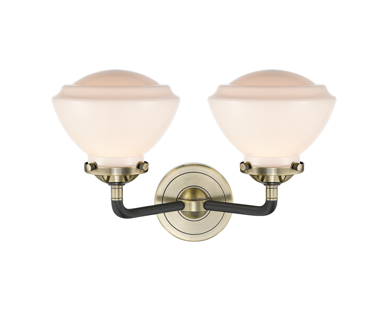 INNOVATIONS LIGHTING 284-2W-BAB-G321 Olean 2 Light Bath Vanity Light, Black Antique Brass