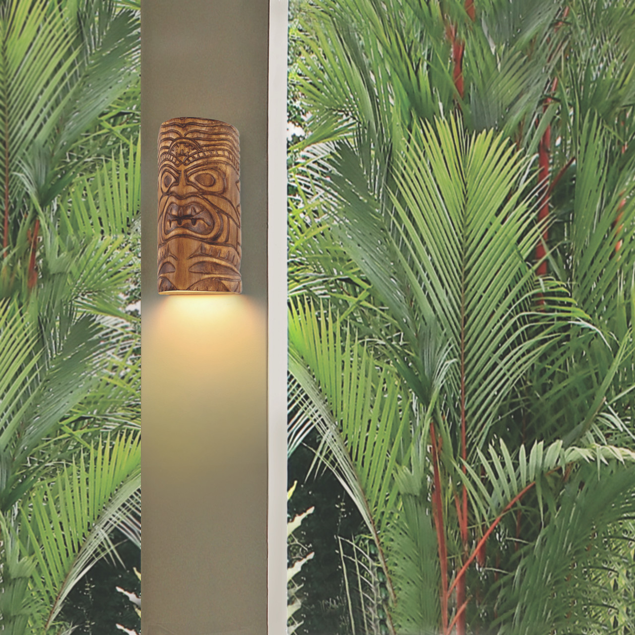 A19 Lighting NT001-AP 1-Light Tiki Downlight Wall Sconce Amber Palm