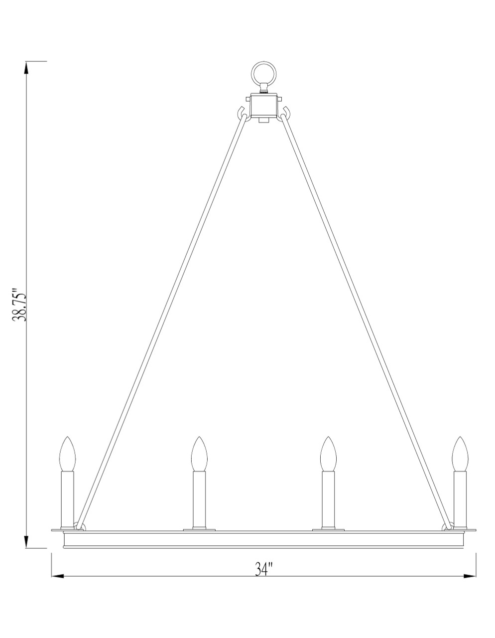 Z-LITE 482S-12MB 12 Light Chandelier,Matte Black