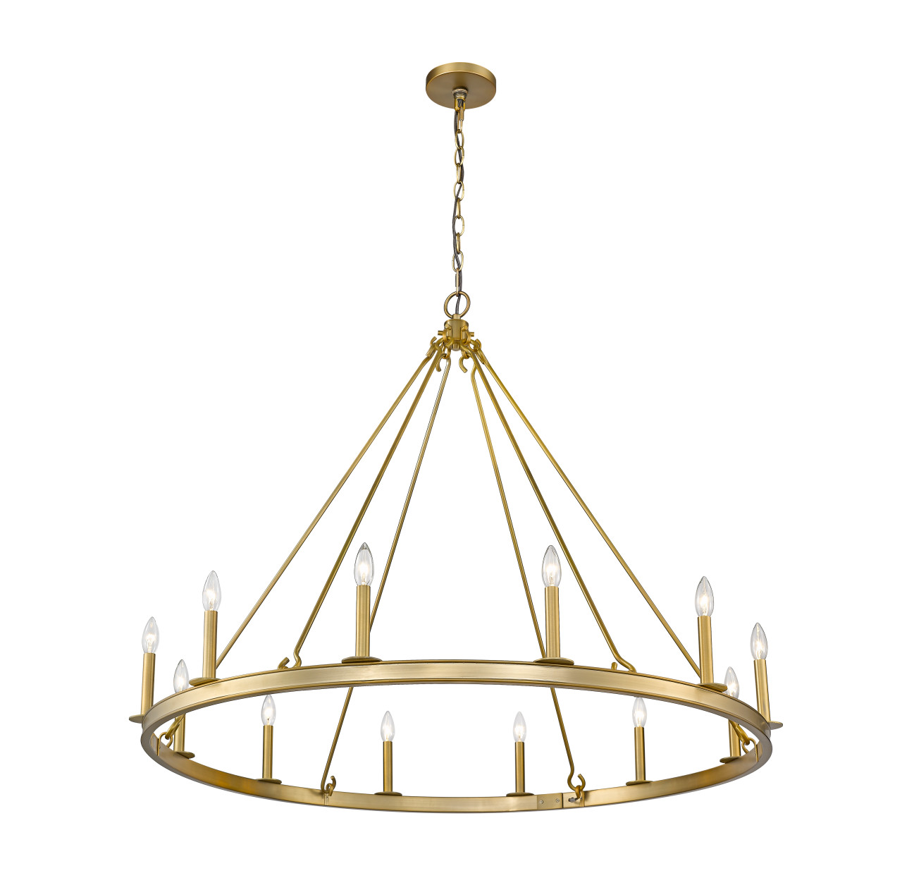 Z-LITE 482R-12OBR 12 Light Chandelier,Olde Brass