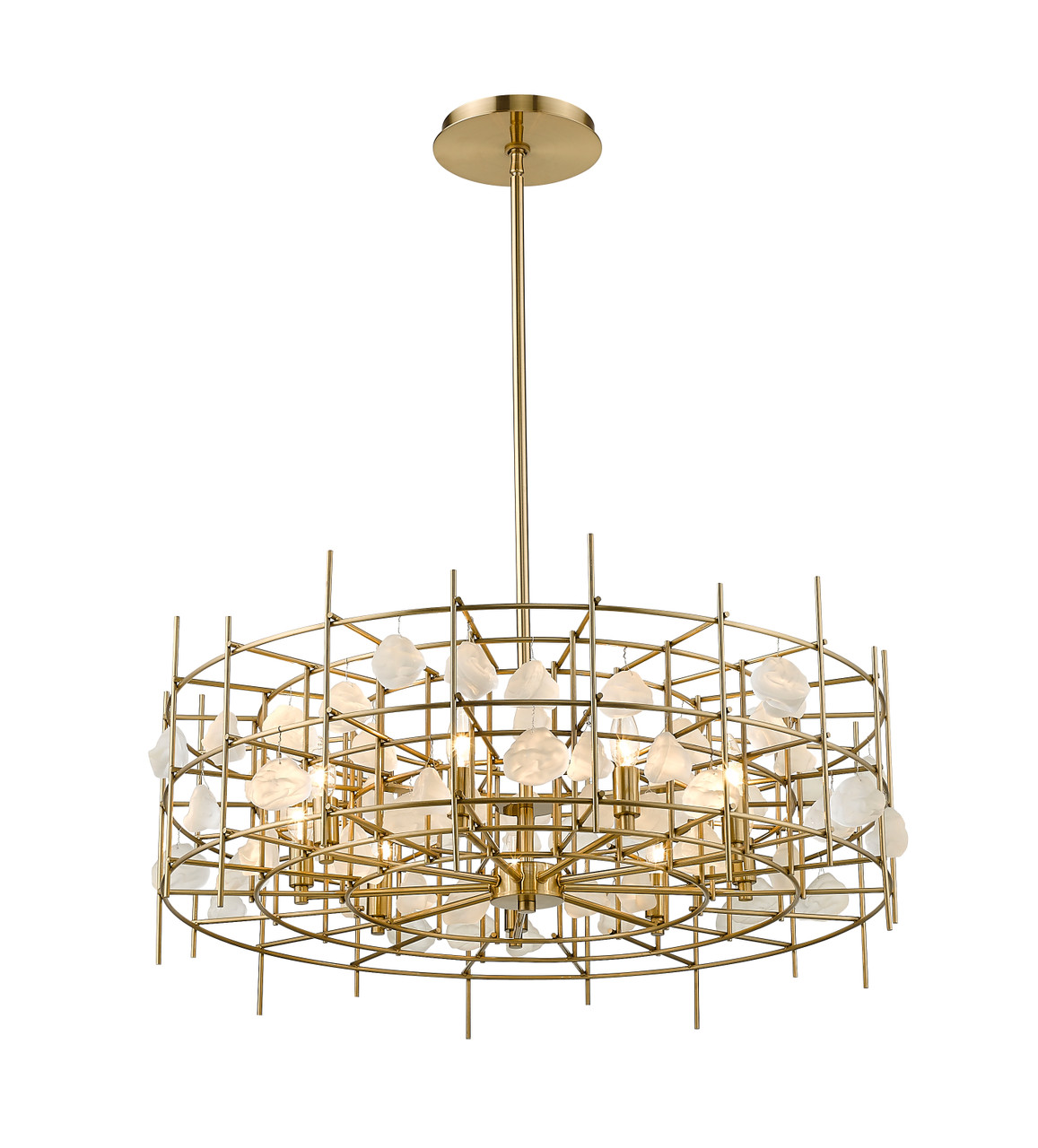 Z-LITE 4007-32AGBR 9 Light Chandelier,Aged Brass Z-LITE 4007-32AGBR 9 Light Chandelier,Aged Brass