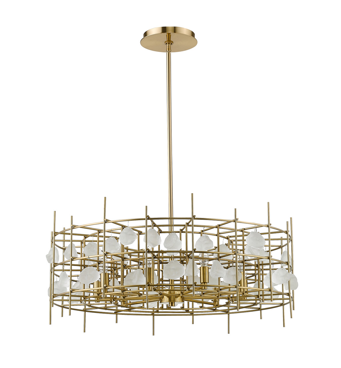 Z-LITE 4007-32AGBR 9 Light Chandelier,Aged Brass Z-LITE 4007-32AGBR 9 Light Chandelier,Aged Brass