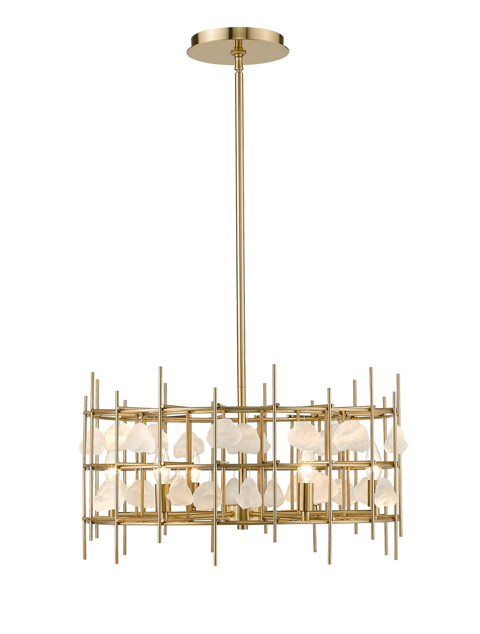 Z-LITE 4007-24AGBR 6 Light Chandelier,Aged Brass Z-LITE 4007-24AGBR 6 Light Chandelier,Aged Brass