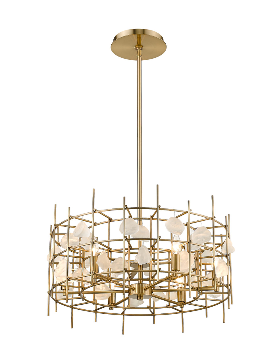 Z-LITE 4007-24AGBR 6 Light Chandelier,Aged Brass Z-LITE 4007-24AGBR 6 Light Chandelier,Aged Brass