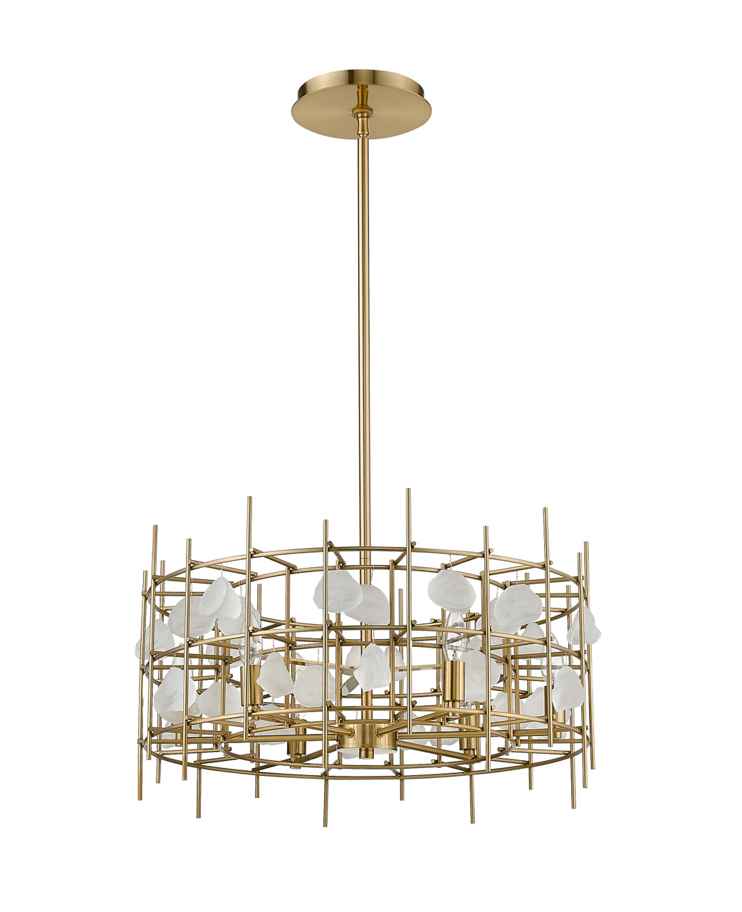 Z-LITE 4007-24AGBR 6 Light Chandelier,Aged Brass Z-LITE 4007-24AGBR 6 Light Chandelier,Aged Brass
