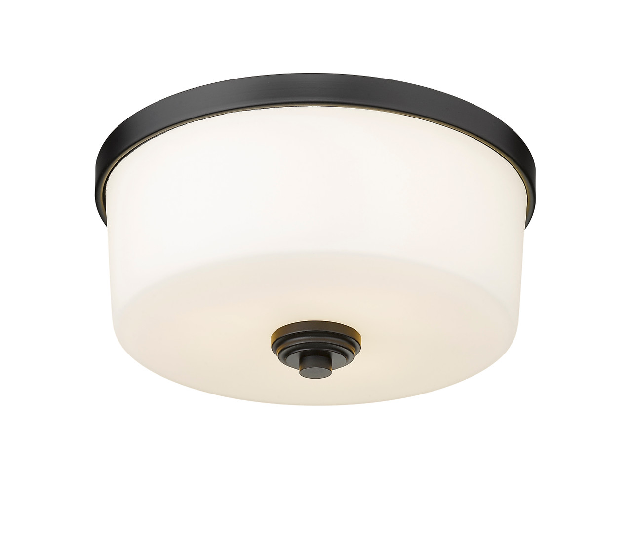 Z-LITE 220F3-MB 3 Light Flush Mount,Matte Black