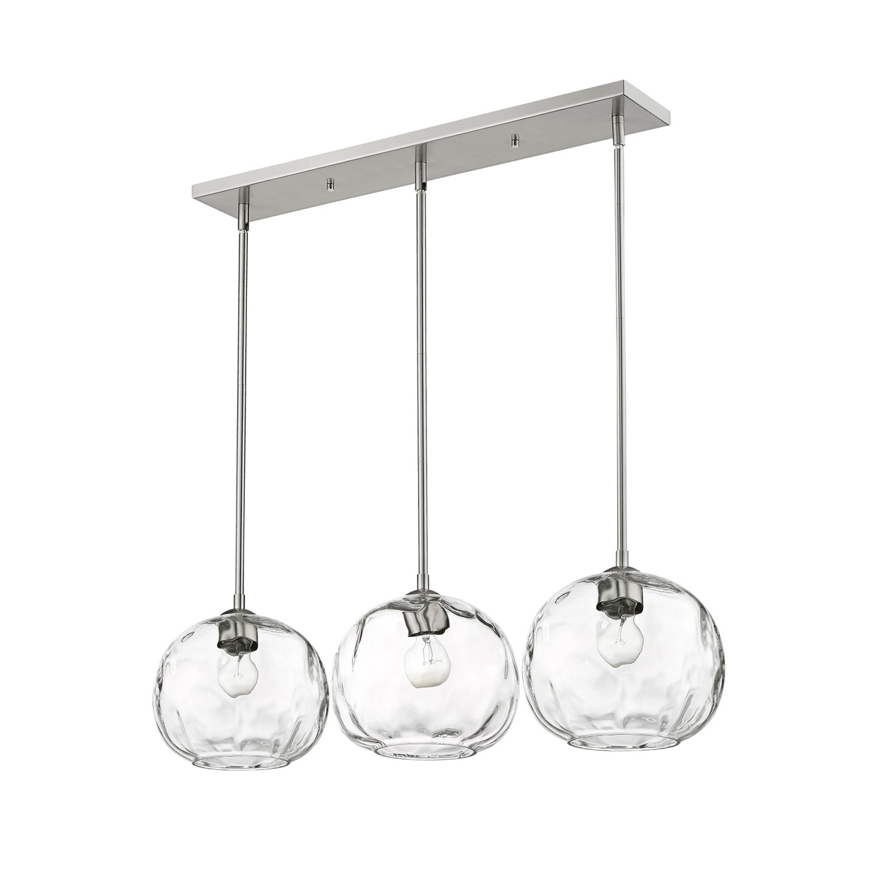 Z-LITE 490P10-3L-BN 3 Light Island/Billiard,Brushed Nickel